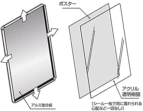 Amazon | LED看板 A型パネル看板 充電式 A1 片面 W640*H1225